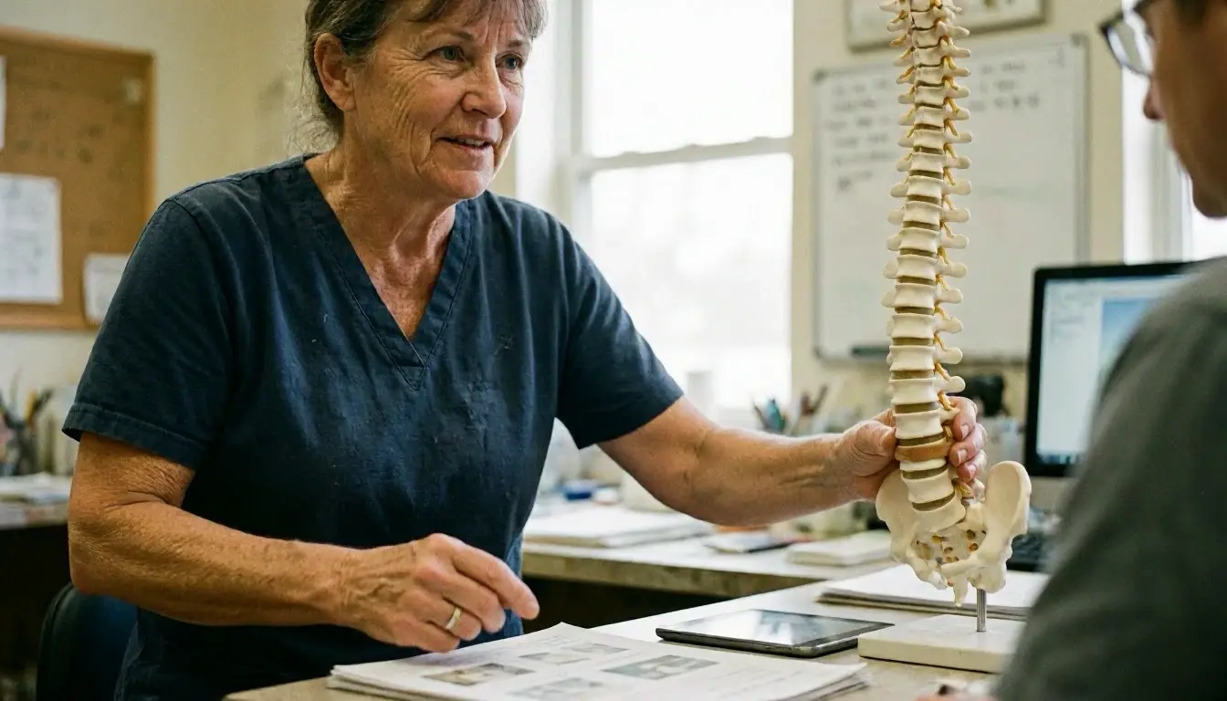 Degenerative Disc Disease in Chiropractor: Degenerative Disc Disease is a condition where the spinal discs, which act—visu...