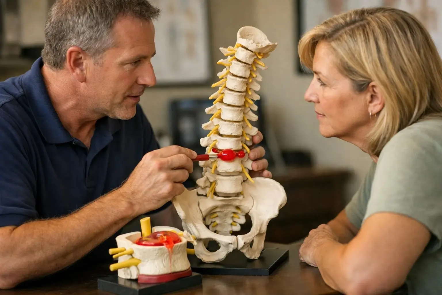 Herniated Disc in Chiropractor: Herniated Disc is a spinal condition where the soft inner gel of—visual guide