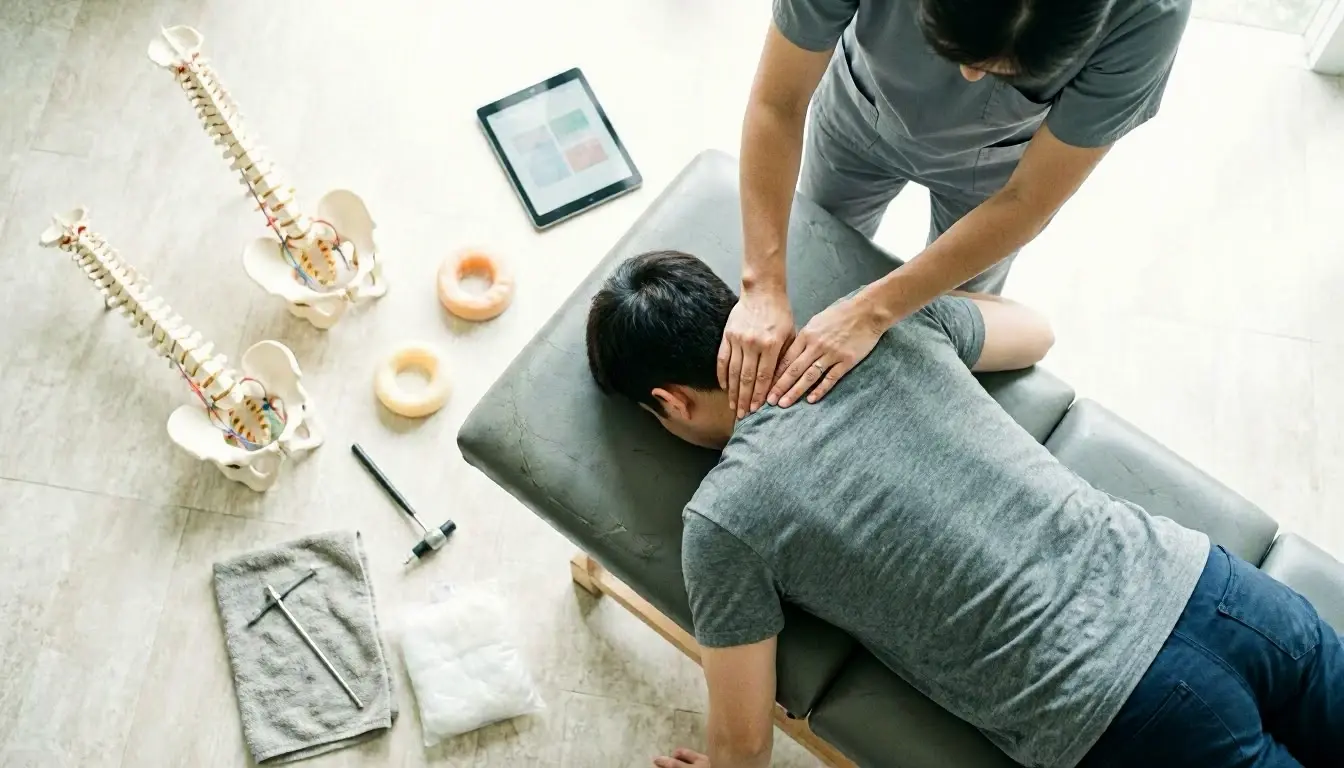 Nerve Compression in Chiropractor: Nerve Compression is a condition where a nerve is pressed, squeezed. Or—visual guide