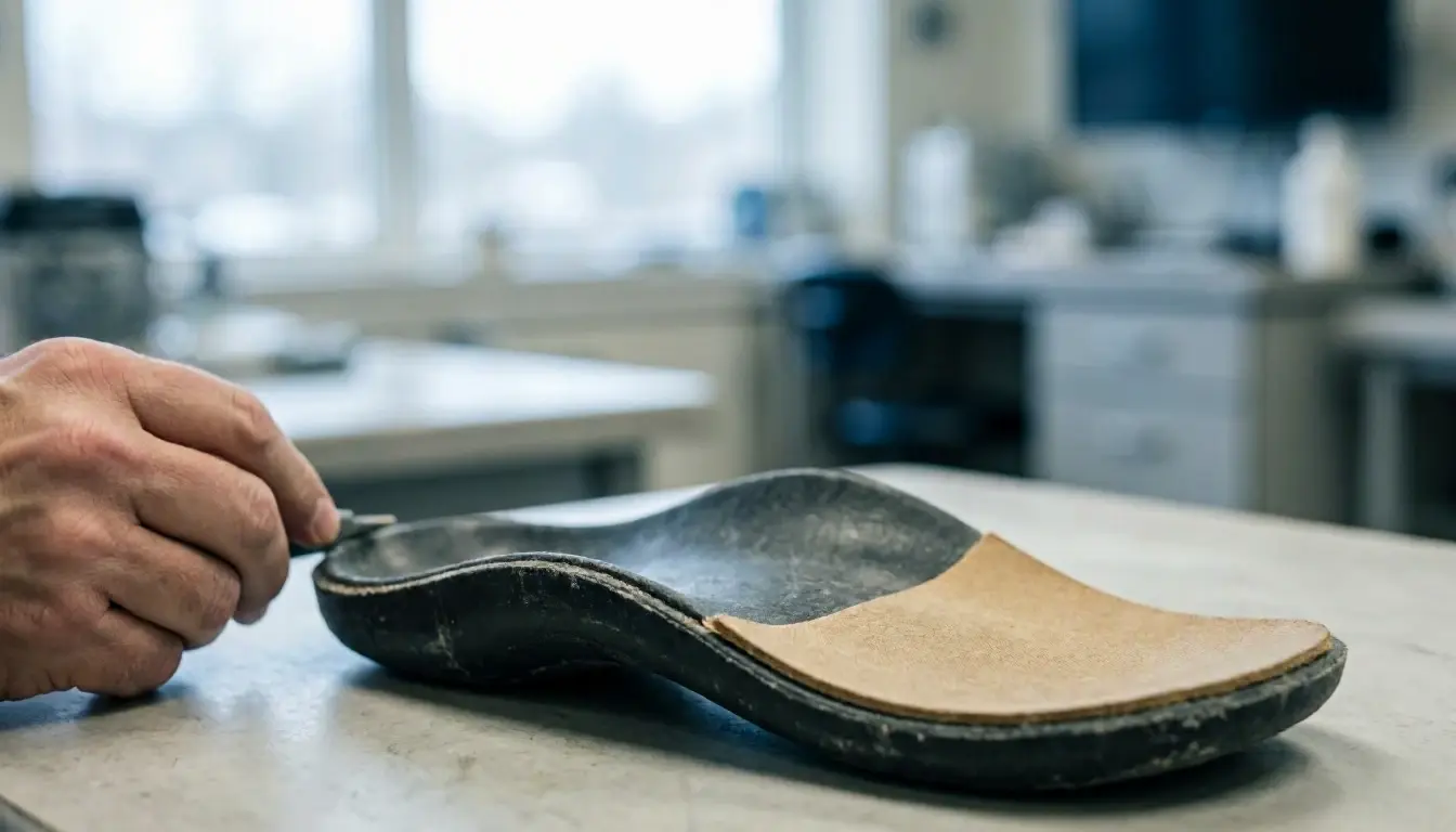 Orthotic in Chiropractor: Orthotic is orthotics are custom or prefabricated devices worn inside shoes to—visual guide
