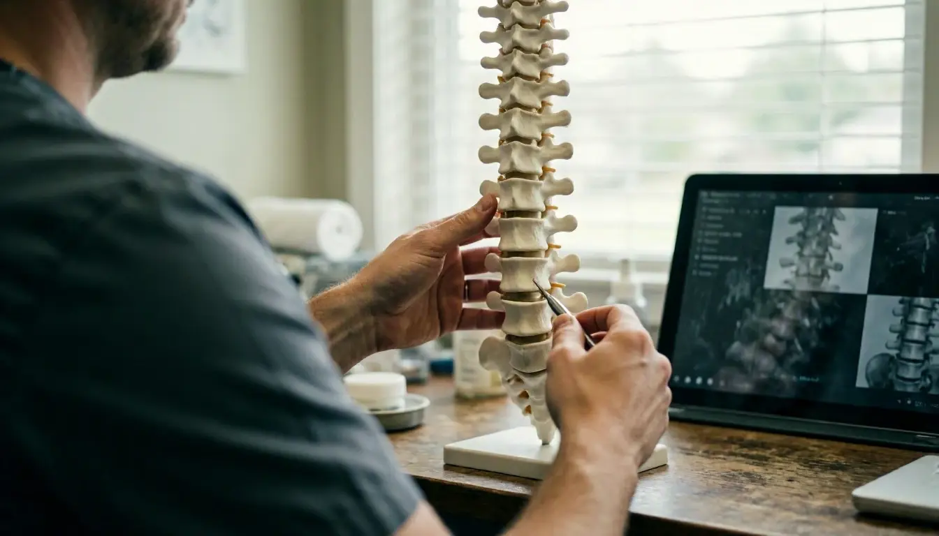 Subluxation in Chiropractor: Subluxation is a partial dislocation of a joint, particularly in the spine—visual guide
