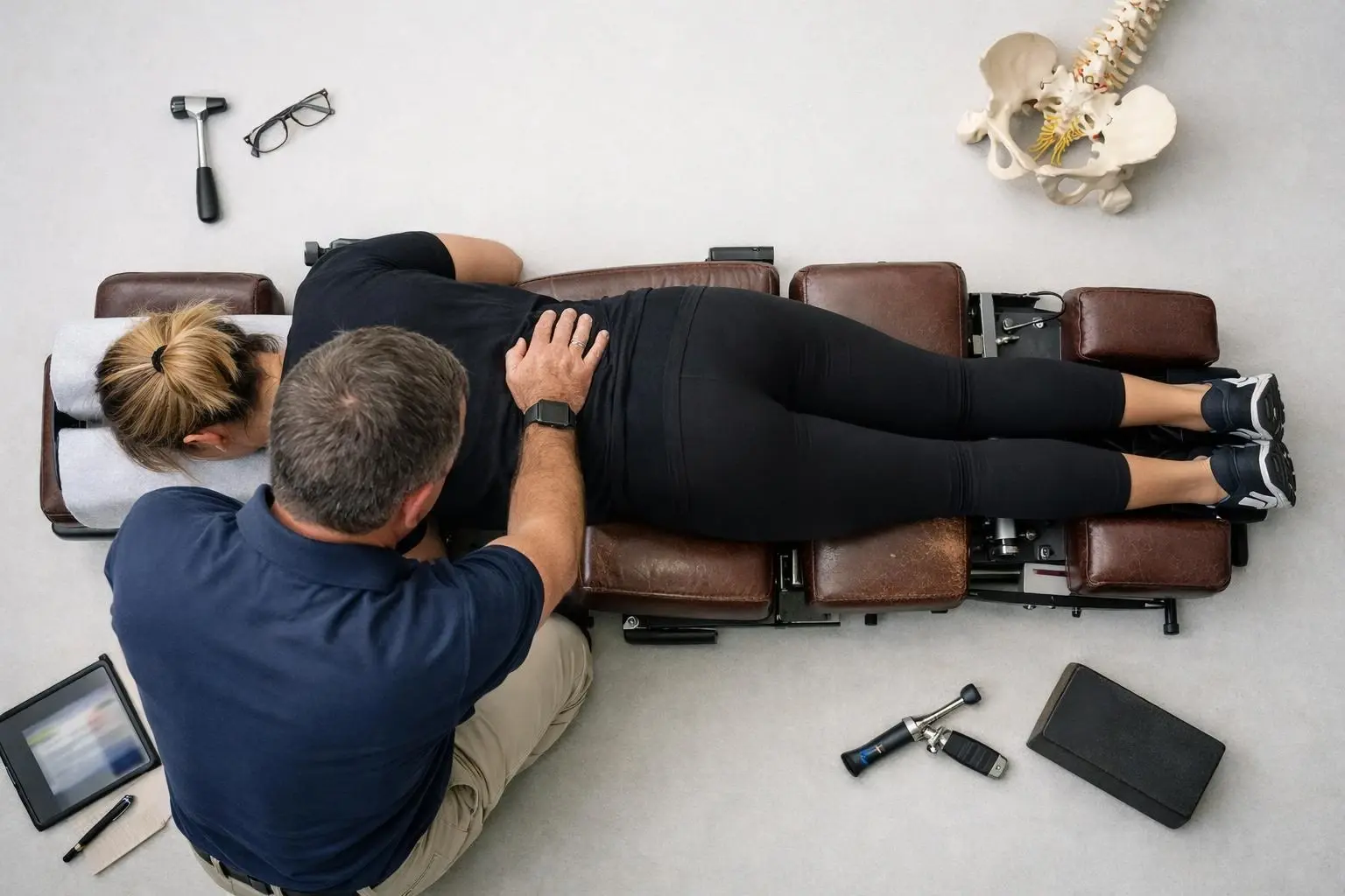 How Thompson Drop Technique applies to Chiropractor services in Newnan, United States—practical illustration